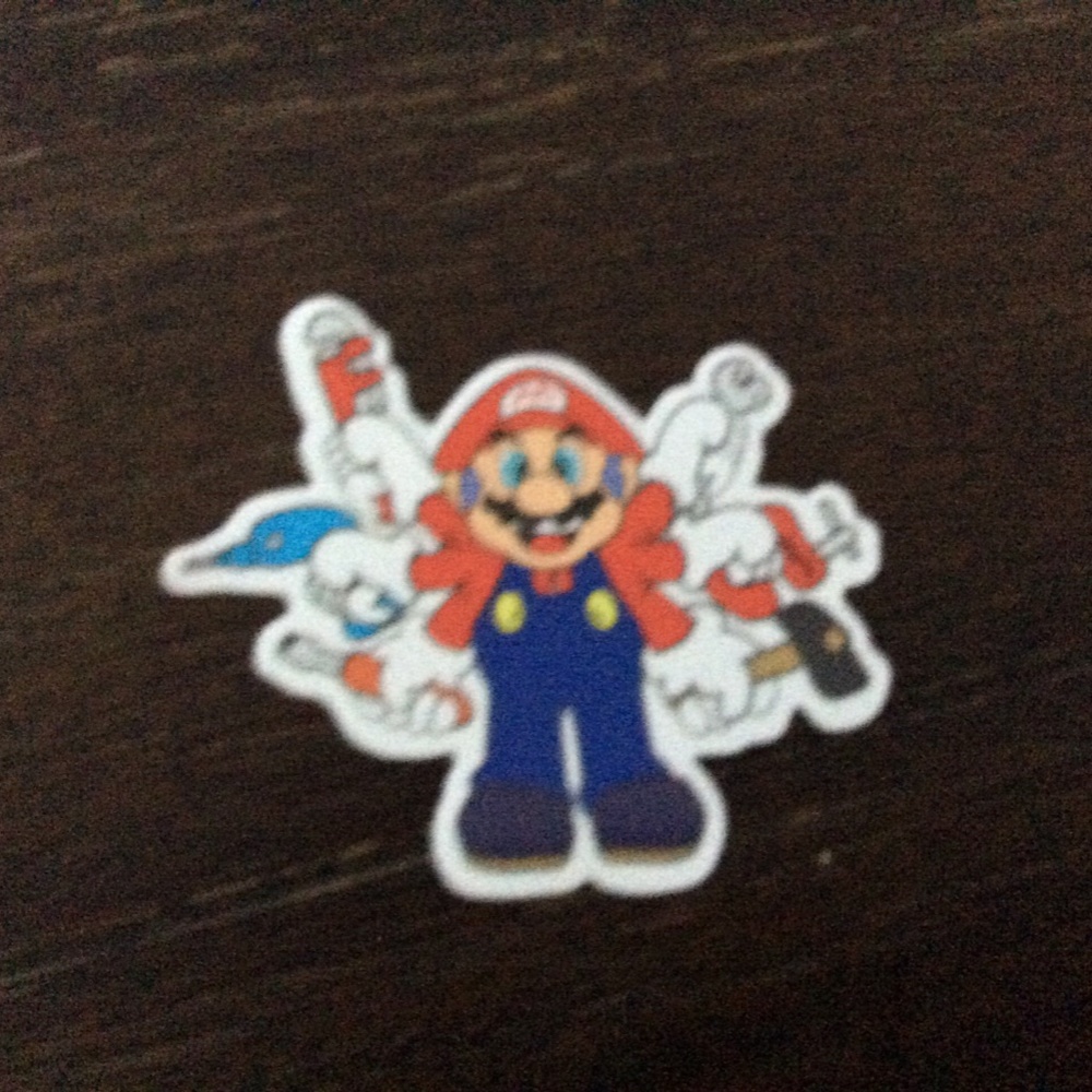 Super Mario Sticker Pack 2- Luigi Mario 8-bit Mario Yoshi Peach Stickers - Picture 3 of 7